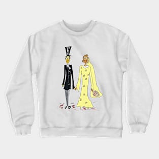 Happy Couple artwork for hen party support. Crewneck Sweatshirt